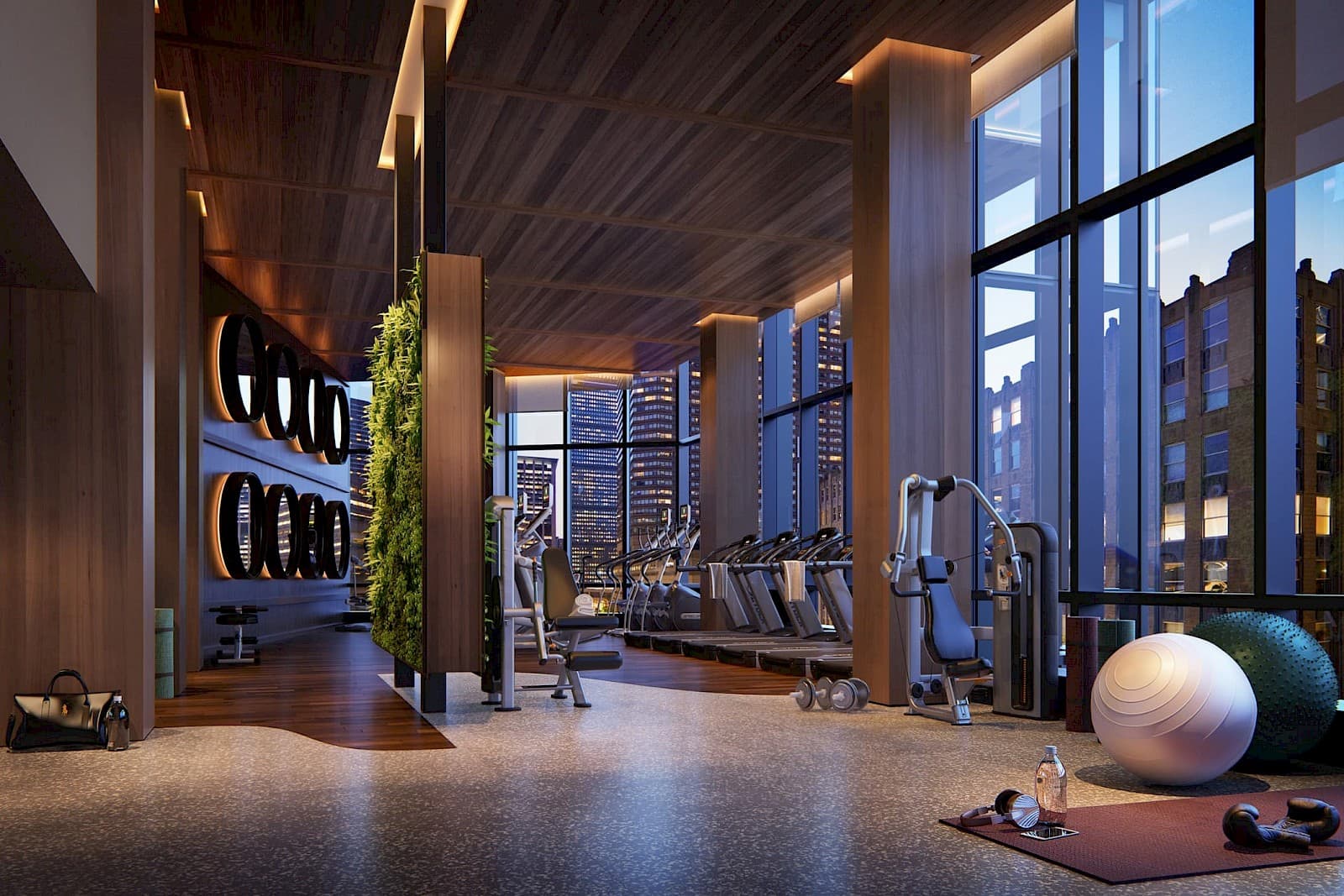 Fitness Center Featuring Technogym Equipment